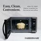 Faberware 1.1 Cu. Ft. Classic Microwave Oven in Black Stainless Steel, , large