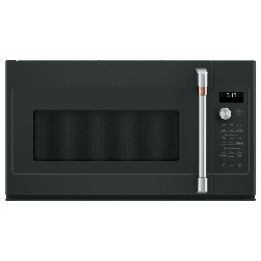 Cafe 1.7 Cu. Ft. Over-the-Range Microwave Oven in Matte Black, , large
