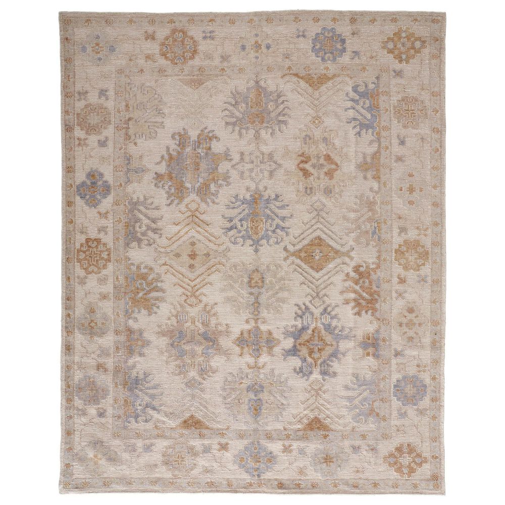 Feizy Wendover 9" x 12" Beige and Gray Area Rug, , large