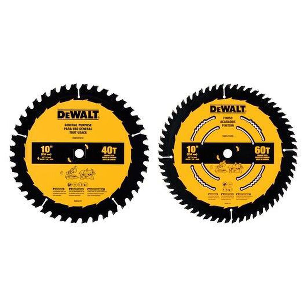 Dewalt 60T and 40T General Purpose Saw Blade (Set of 2), , large
