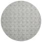 Dalyn Rug Company Soft Essentials Chevron Silver 8" Round Area Rug, , large