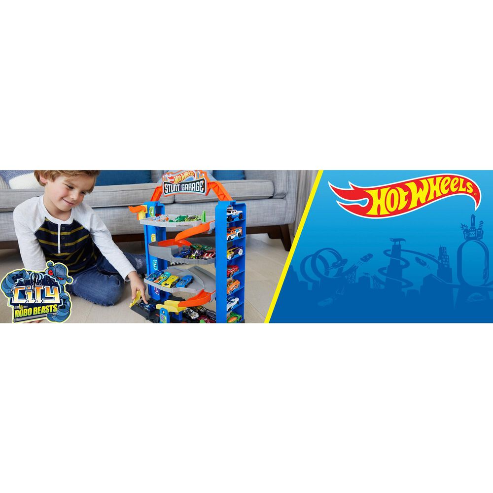 Hot Wheels City Stunt Garage Play Set, , large