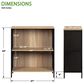 OSP Home Ace 2-Shelf Bookcase in Brown, , large