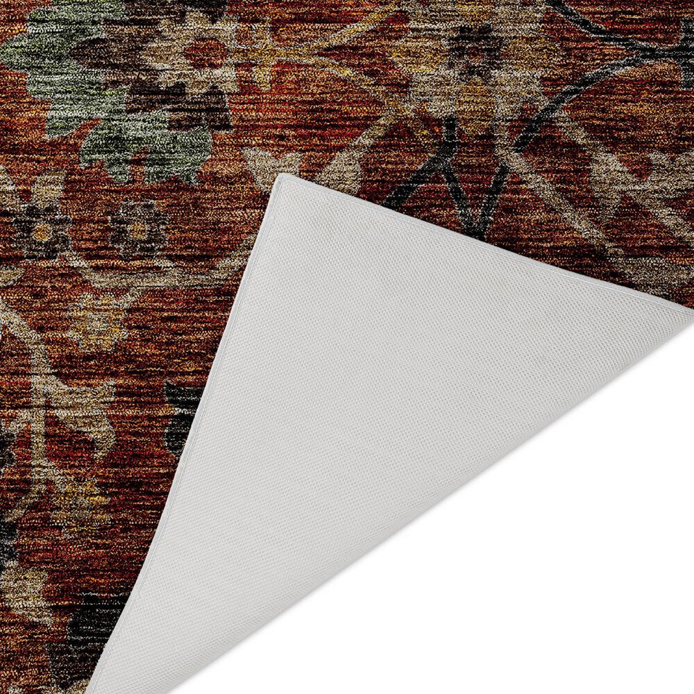 Dalyn Rug Company Silk Road Paprika, Copper, Gold, Sage, Navy and Beige 3&#39; x 5&#39; Area Rug, , large