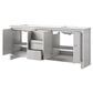 Lexora Home Lafarre 80" Double Bathroom Vanity in White with 2 cm White Quartz Top and Rectangular Sinks, , large