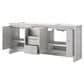 Lexora Home Lafarre 80" Double Bathroom Vanity in White with 2 cm White Quartz Top and Rectangular Sinks, , large