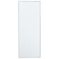 Maple and Jade 36" x 14" Rectangular Wood Wall Mirror with Thin Frame in White, , large
