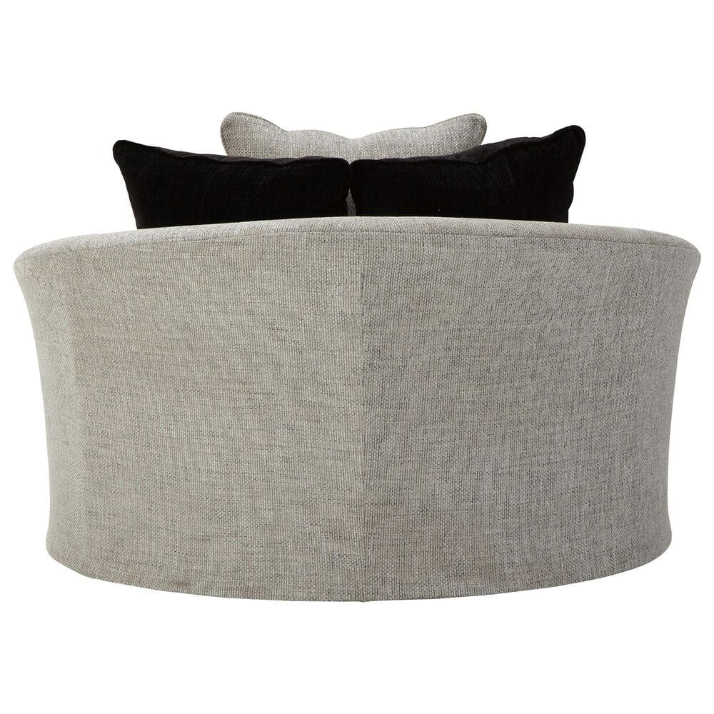 Ashley Megginson Oversized Round Swivel Chair in Storm, , large