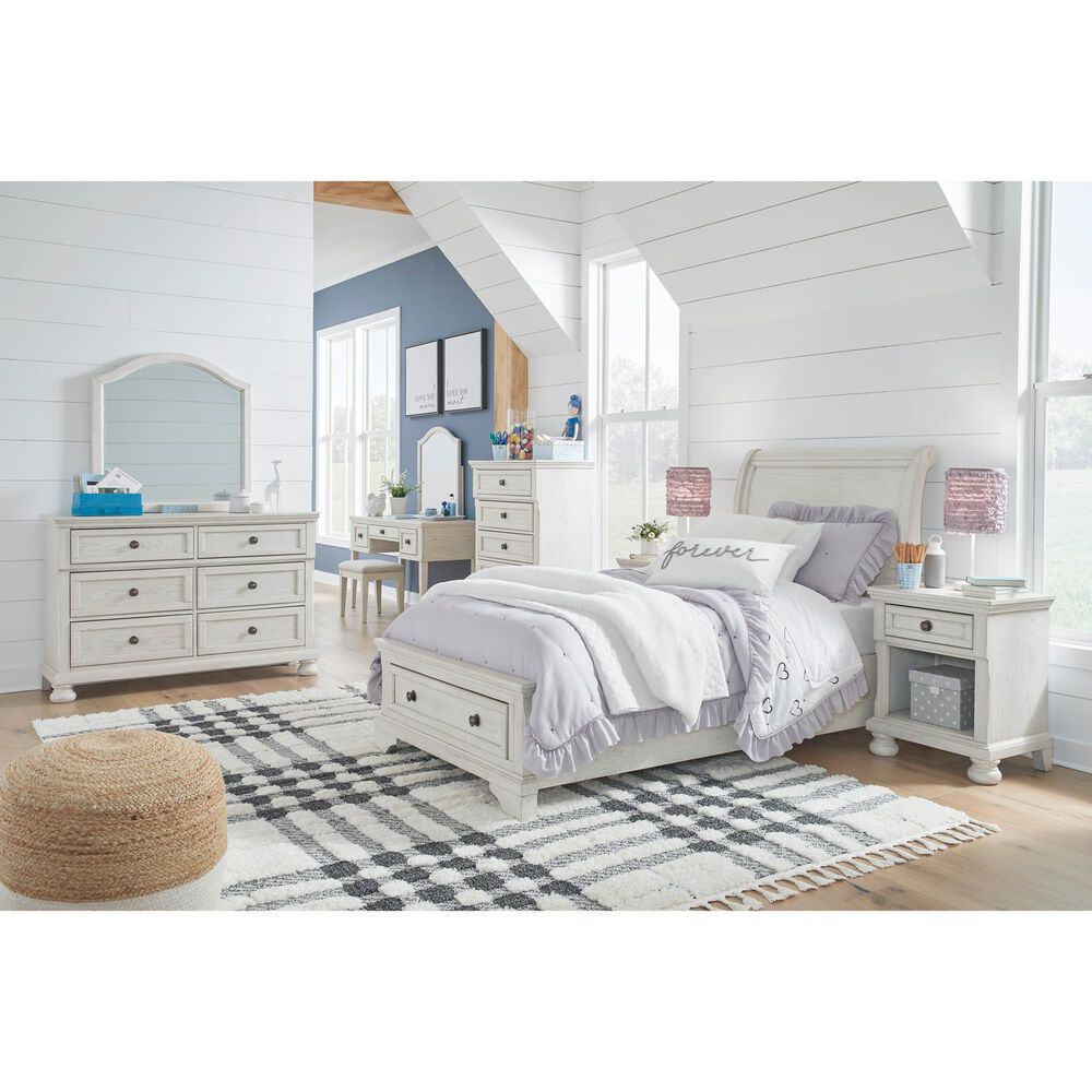 Ashley Robbinsdale 1 Drawer Nightstand in Antique White, , large