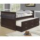 Forest Grove Twin Bed with Trundle in Dark Cappuccino, , large