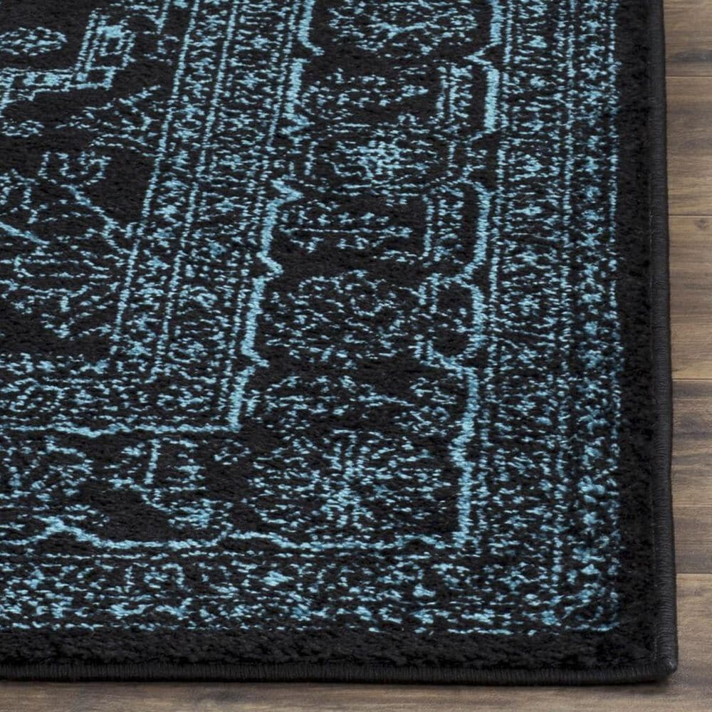 Safavieh Adirondack ADR108K 8&#39; x 10&#39; Black and Teal Area Rug, , large