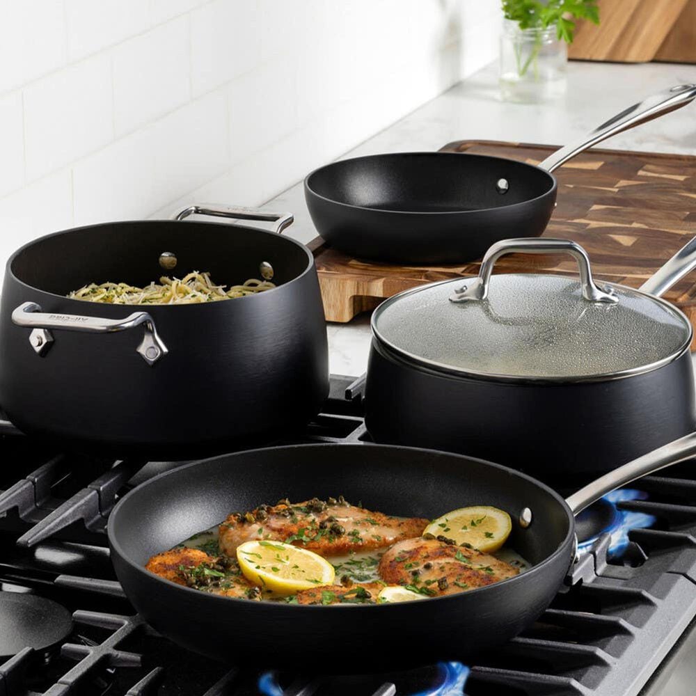 All-Clad HA1 Expert 2.5-Quart Nonstick Sauce Pan with Lid in Black, , large