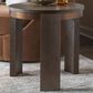 Artistica Home Andare End Table in Dry Brown and Antiqued Brass, , large