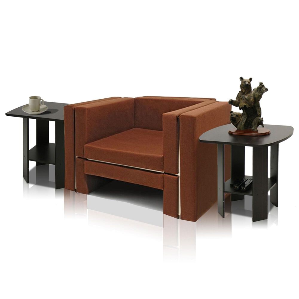 HOMLUX End Table in Espresso (Set of 2), , large