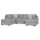 Ashley Casselbury 2-Piece Right Facing U-Shaped Sectional with Sofa Chaise in Cement, , large