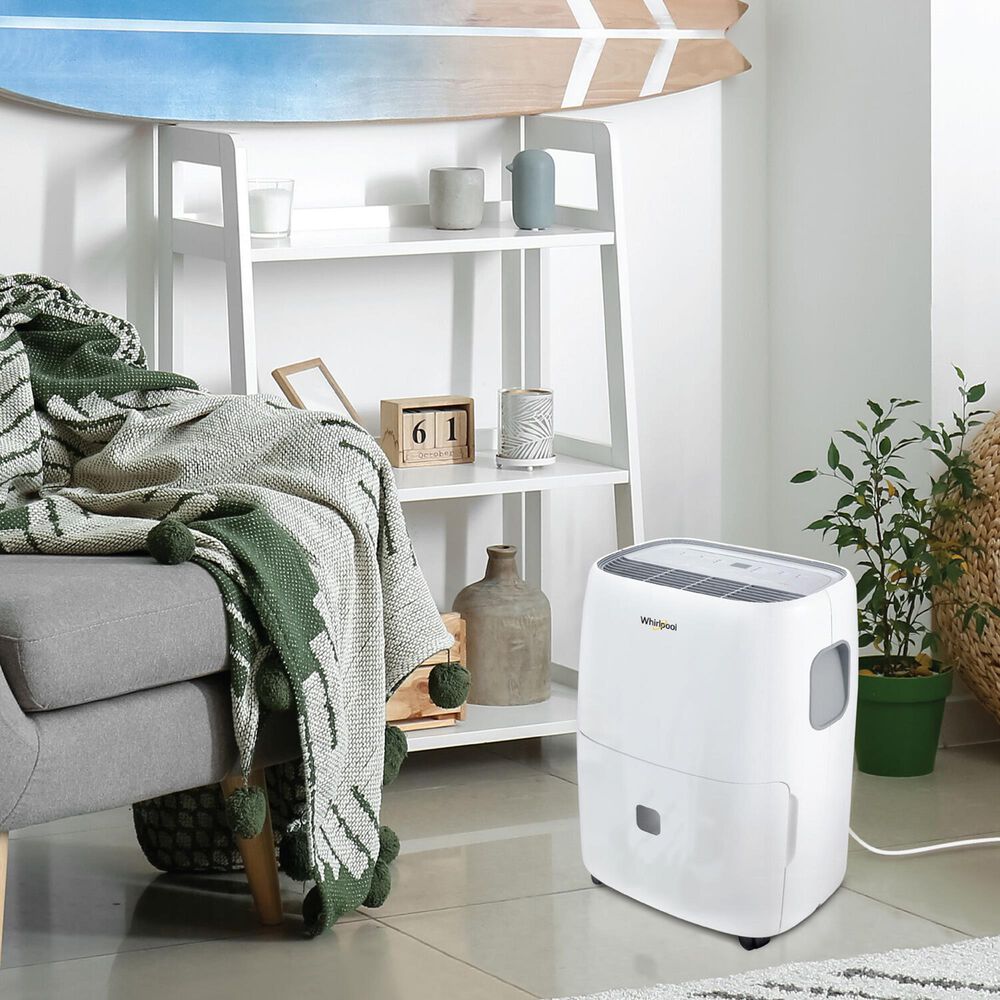Whirlpool 50-Pint E-Star Dehumidifier in White, , large