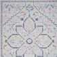 Nourison Machine Washable Series 1 2"2" x 8" Ivory Blue Runner, , large