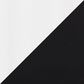 LumiSource Canary Dining Table in White and Black - Table Only, , large