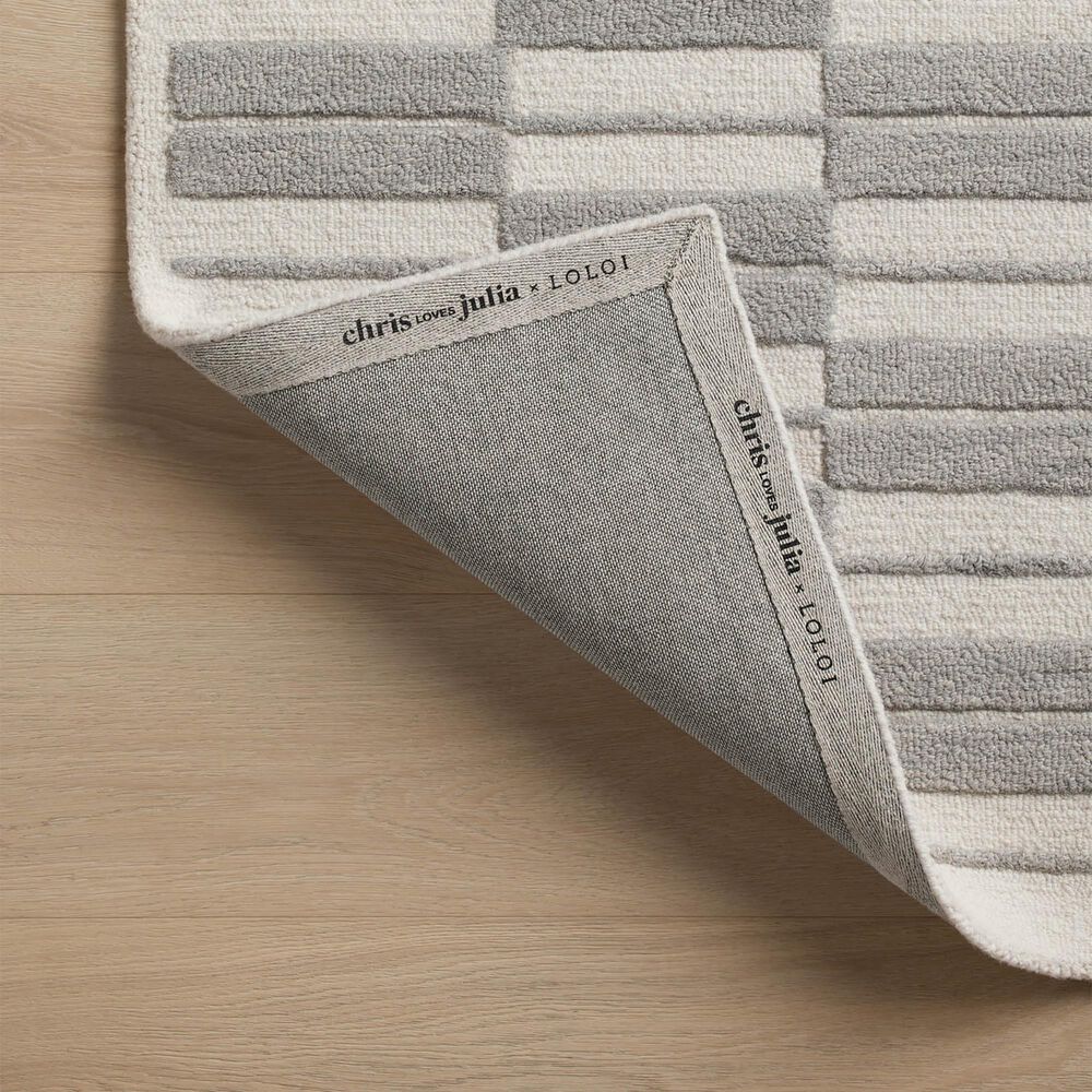 Chris Loves Julia x Loloi Bradley 5&#39; x 7&#39;6&quot; Ivory and Grey Area Rug, , large