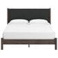 Ashley Pamytta King Upholstered Panel Platform Bed in Rich Brown, , large