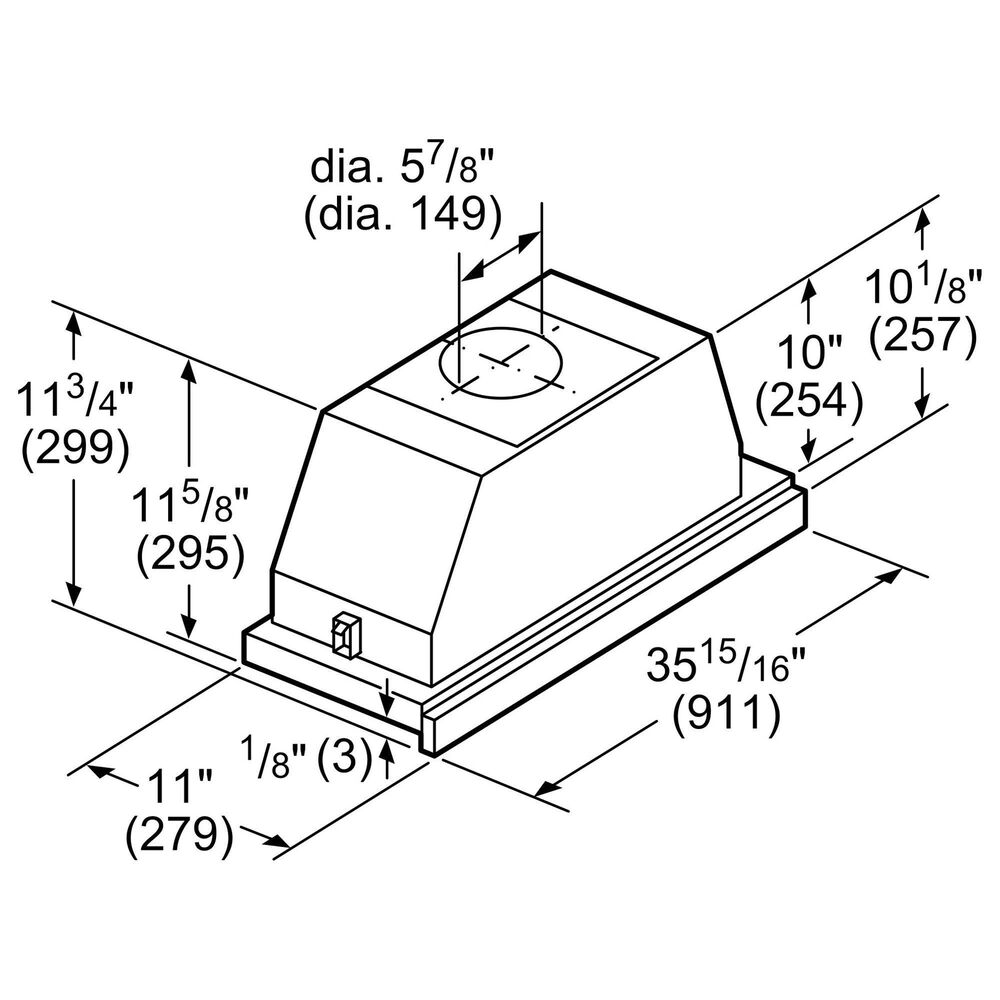 Bosch 36" Under Range Hood in Stainless Steel Nebraska