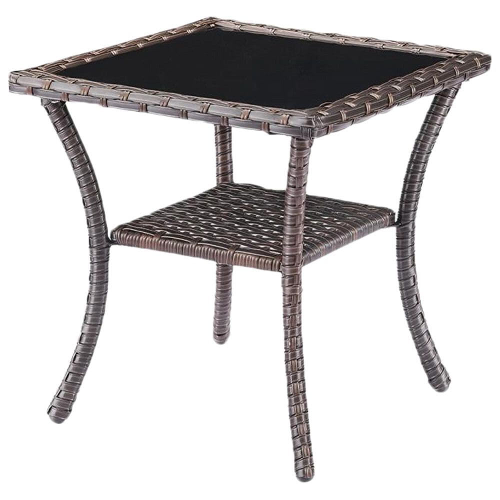 Sunwell Garden 5-Piece Patio Chat Set with Two Ottoman in Navy, , large