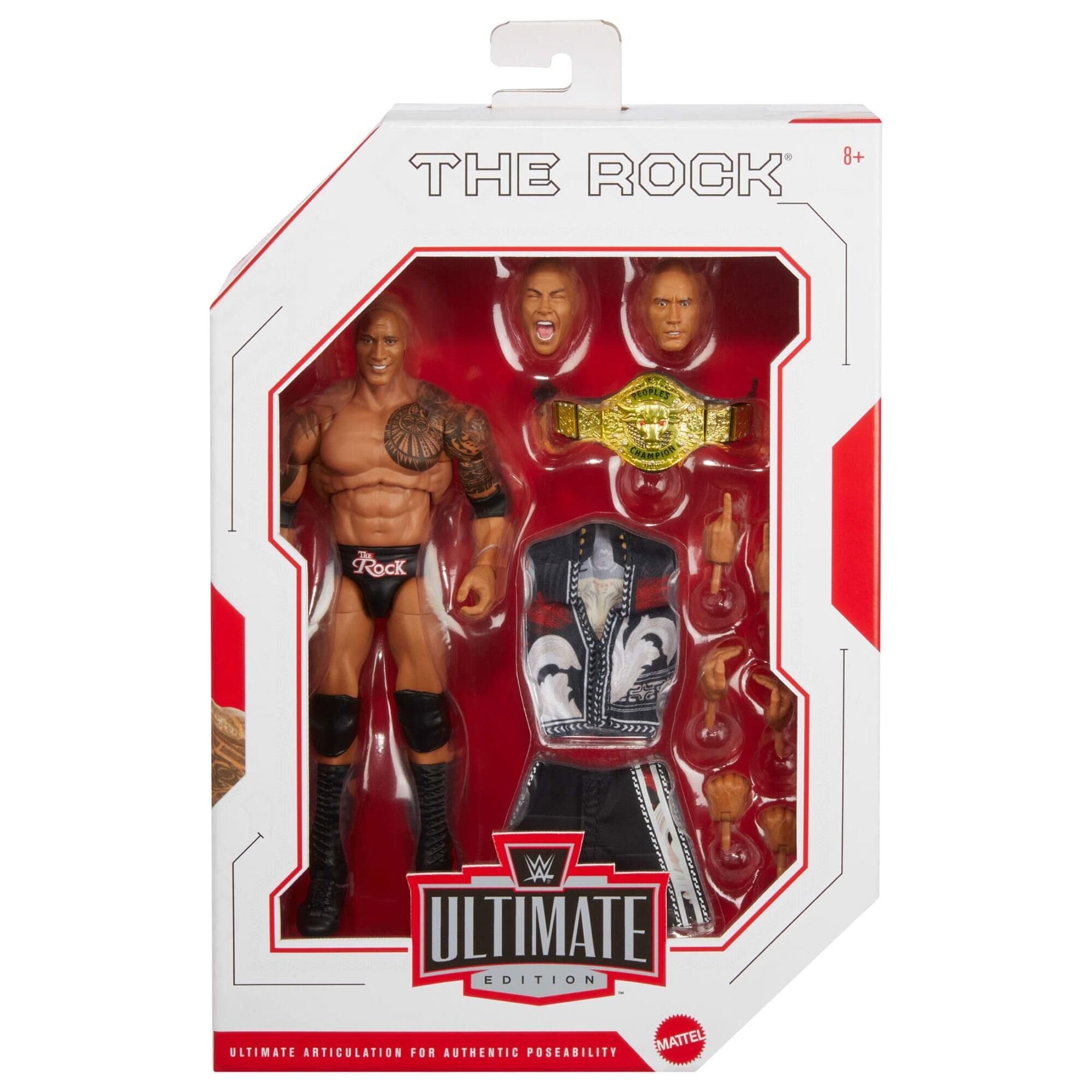 WWE Ultimate Edition Action Figure - The Rock in Multicolor