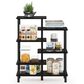 HOMLUX 6-Tier Accent Display Rack in Espresso and Black, , large