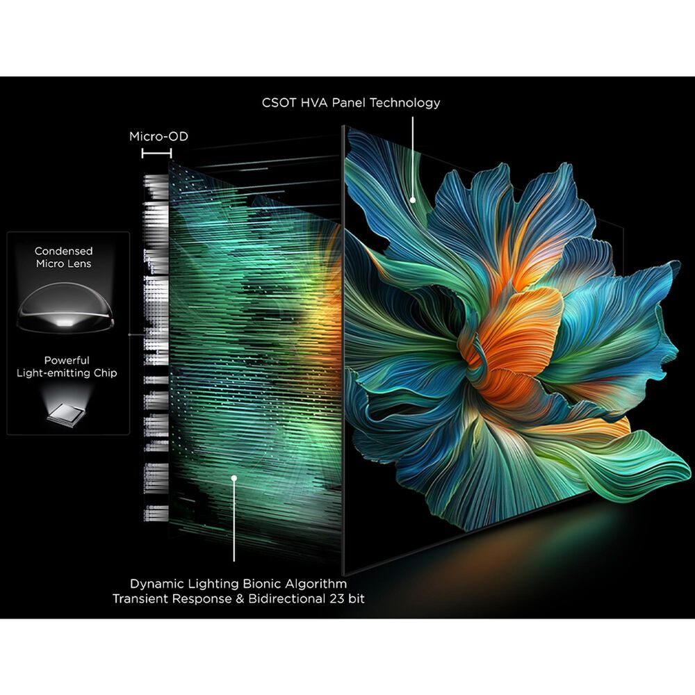 TCL 85&quot; Class QM6K Series QD-Mini LED QLED 4K UHD with Google TV in Black - Smart TV, , large