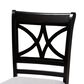 Baxton Studio Chandler Counter Height Pub Chair with Grey Cushion in Espresso Brown (Set of 2), , large