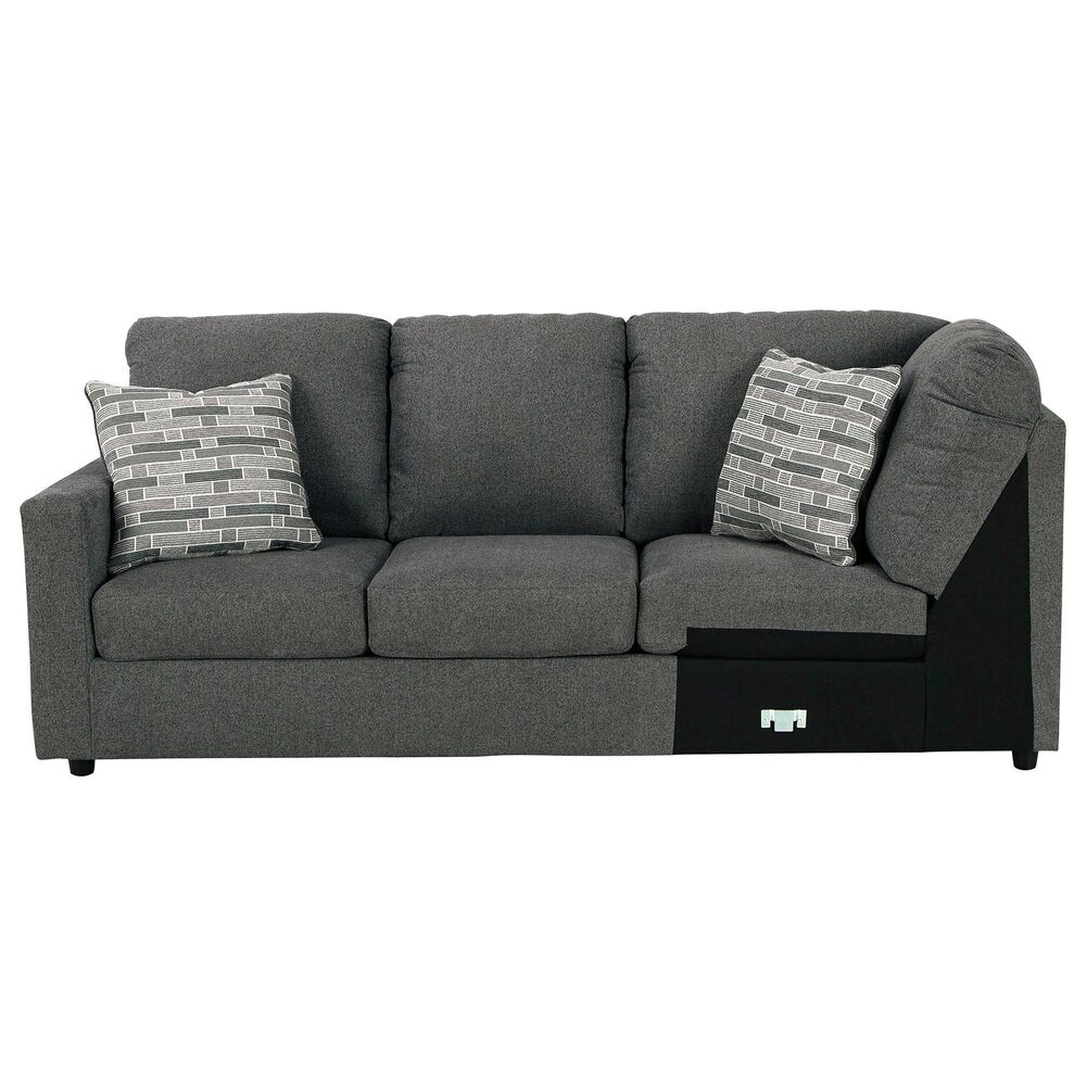 Signature Design by Ashley Edenfield 3-Piece Left Facing U-Shaped Sectional with Chaise in Charcoal, , large