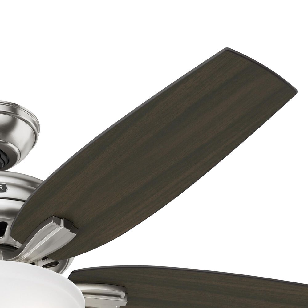 Hunter Newsome 52&quot; Ceiling Fan with Lights in Brushed Nickel, , large