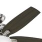 Hunter Newsome 52" Ceiling Fan with Lights in Brushed Nickel, , large