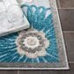 Safavieh Cabana CBN676B 2"2" x 9" Beige and Blue Indoor/Outdoor Performance Runner, , large