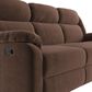 American Wholesale Furniture Tompkins Manual Reclining Sofa in Chocolate, , large