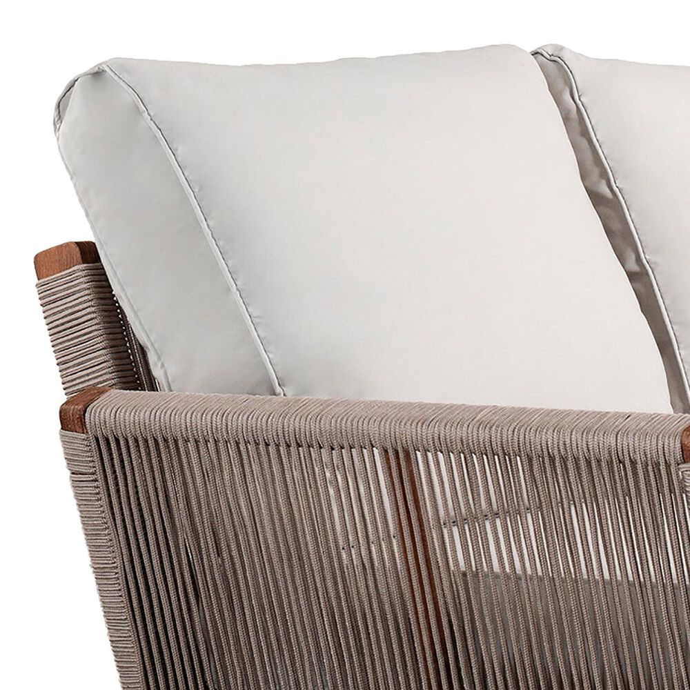Southern Enterprises Brendina Outdoor 3-Seater Sofa in Oiled Acacia and Natural, , large