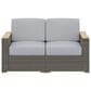 Homestyles Boca Raton 4-Piece Patio Loveseat Set in Brown and Gray, , large