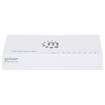 Manhattan 8-Port Desktop Gigabit Ethernet Switch in White, , large