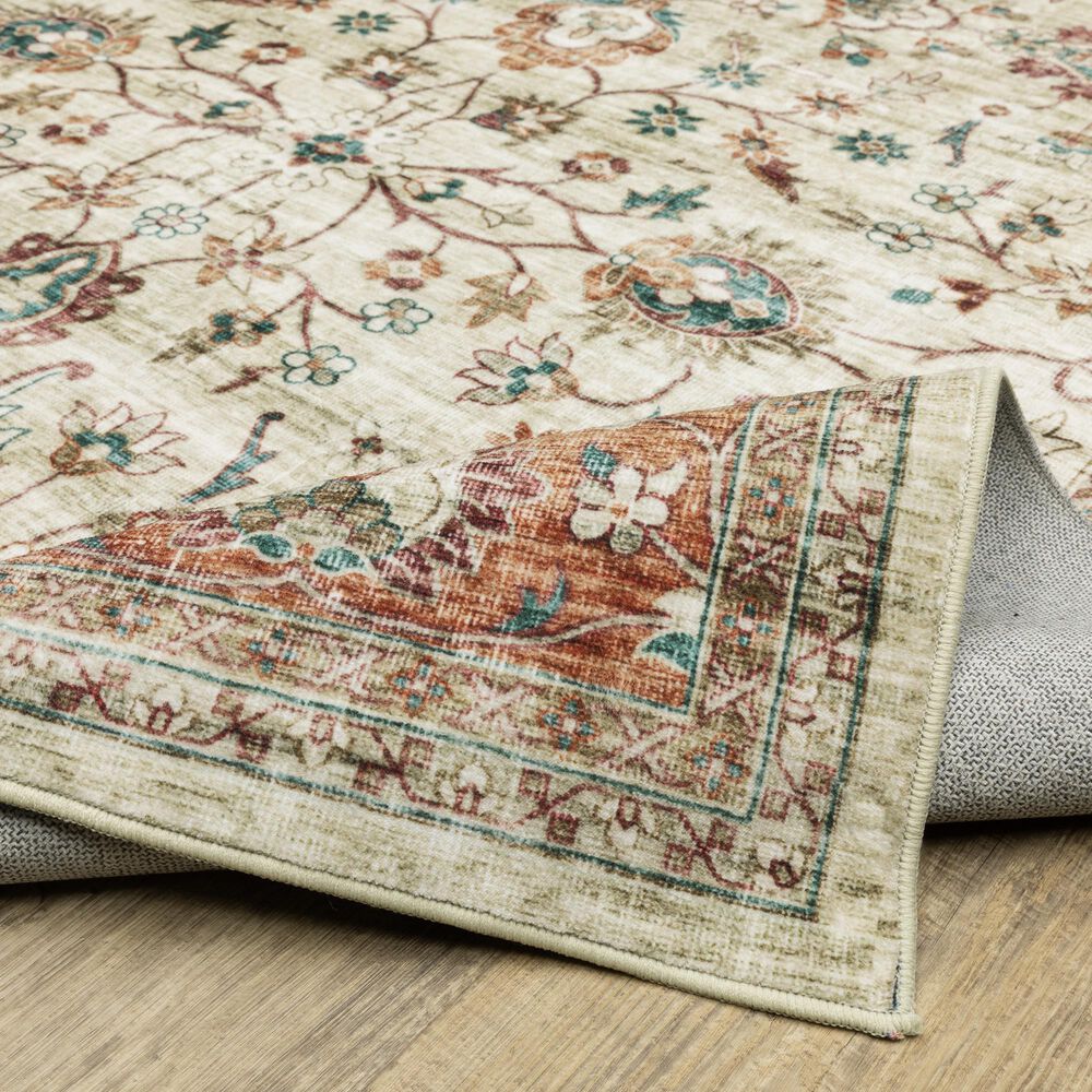 Oriental Weavers Sumter 2&#39; x 3&#39; Ivory and Rust Area Rug, , large