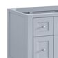 James Martin Vanities Breckenridge 36" Single Bathroom Vanity Cabinet in Serenity Blue, , large