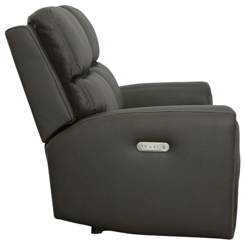 Flexsteel Jarvis Power Reclining Loveseat with Headrests in Mica, , large