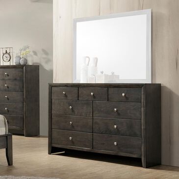 Claremont Evan 9 Drawer Dresser in Dark Grey, , large