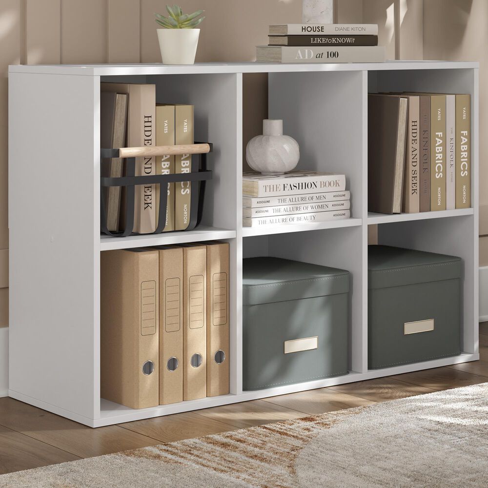 Ashley Onita 6-Cube Organizer in White, , large