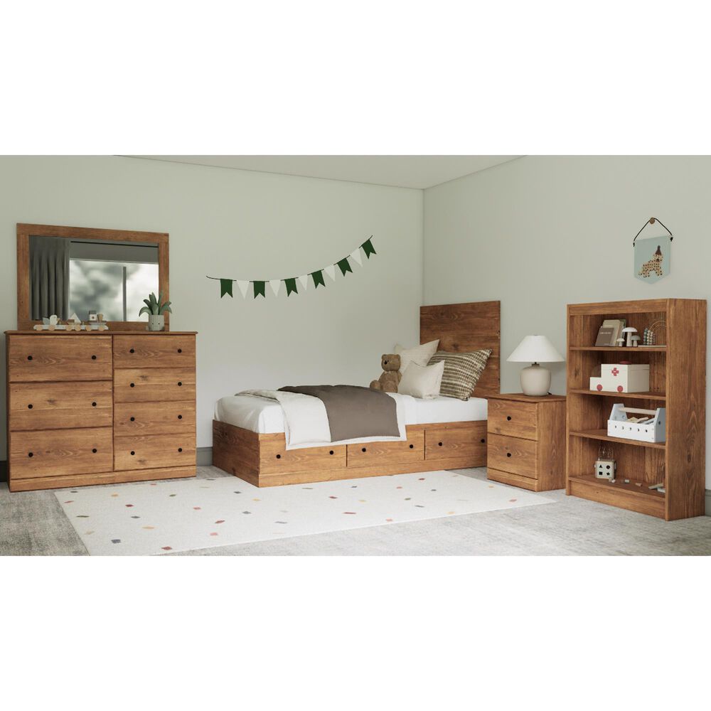 Lemoore Essentials 2-Drawer Nightstand in Saratoga Pine, , large