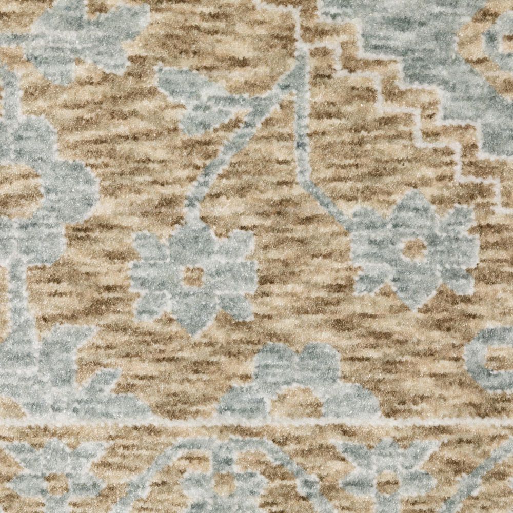 Oriental Weavers Echo Oriental Beige and Blue 9&#39;10&quot; x 12&#39;10&quot; Area Rug, , large