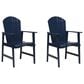 Hearth and Haven Outdoor Adirondack Dining Chair in Blue Navy (Set of 2), , large