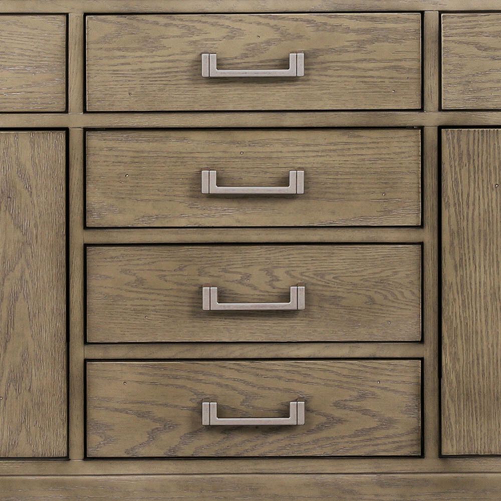 Lexora Home Laurel 80&quot; Double Bathroom Vanity in Grey Oak with White Quartz Top and Rectangular Sinks, , large