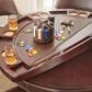 STEVE SILVER Tournament 6-Piece Round Game Table Set in Cherry, , large