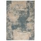 Nourison Maxell MAE13 5"3" x 7"3" Ivory and Teal Area Rug, , large