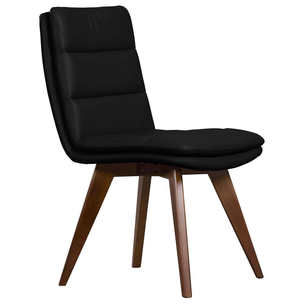 Porter Designs Ekta Double Pedestal Dining Table with 4 Chairs in Top Grain Leather, , large